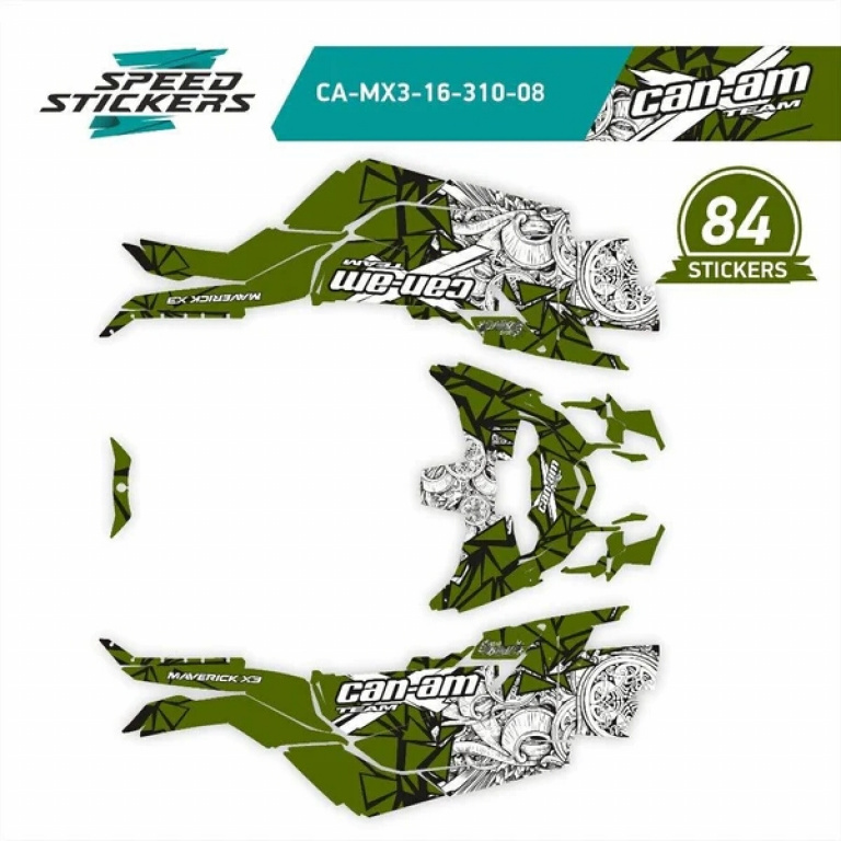 Mud Bandit Green for Can-Am Maverick X3 2 Doors